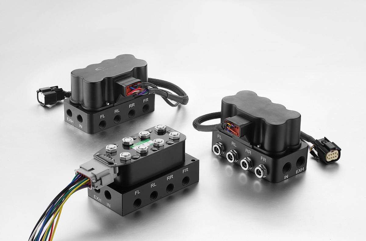 Air suspension valve block